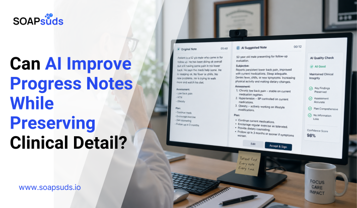 Can AI Improve Progress Notes While Preserving Clinical Detail?